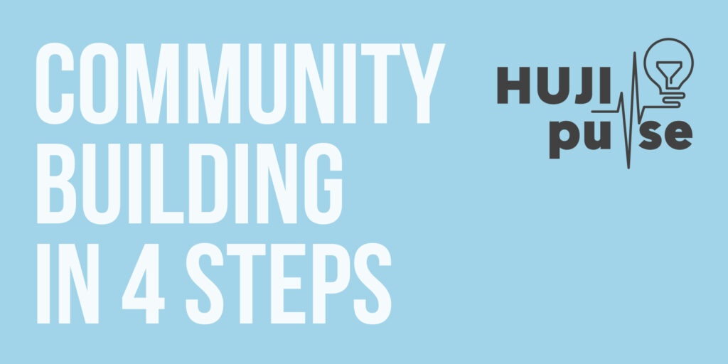 Community Building In 4 steps - blog banner